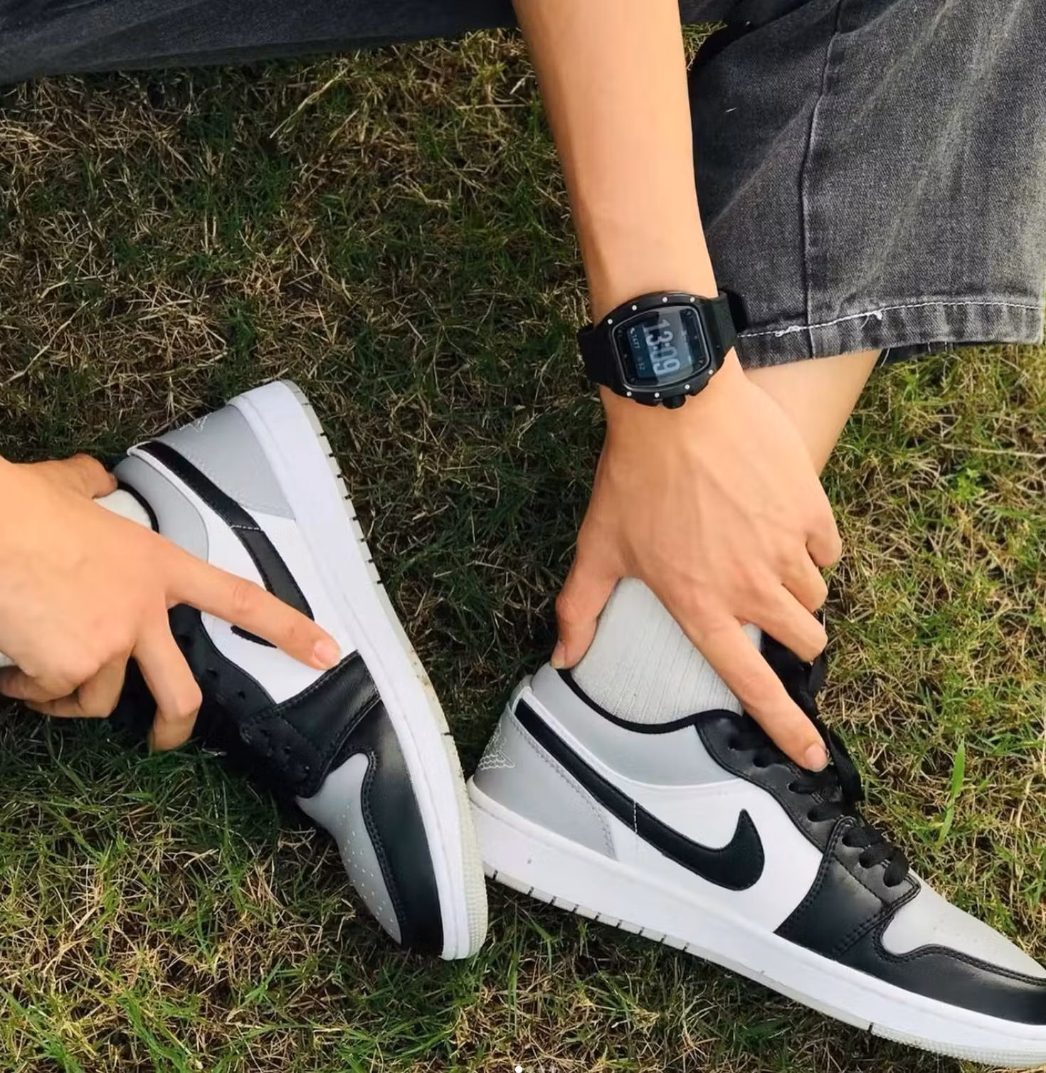 Air Jordan 1 Low 'Shadow Toe' 553558-052 Air Jordan 1 Low 'Shadow Toe' 553558-052